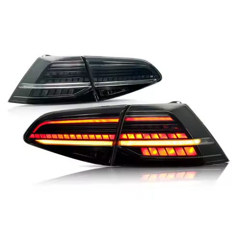 Full LED Taillights for VW Golf 7 MK7 Golf7.5 TDI TSI 2013-2018 Red&Smoke with Sequential Turn Signa