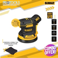 DEWALT CORDLESS | DCW210N-XJ 18V XR BRUSHLESS 125MM SANDER | BARE UNIT/WITH BATTERY DCB183 2.0AH & C