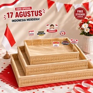 Bamboo Tampah with Plywood Base Bamboo Woven Tray/ Tray/ Bamboo Tray/ with Plywood Base