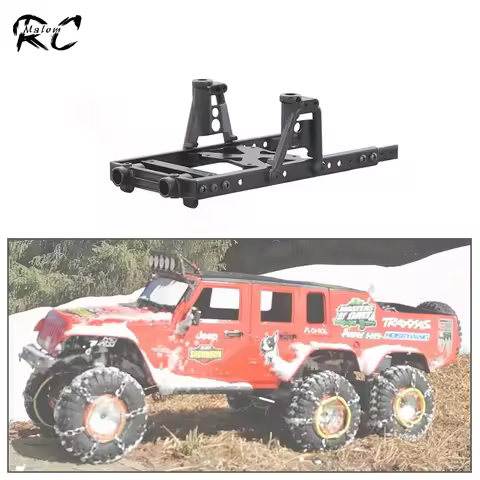 Metal Chassis Frame Kit Extended Rails Shock Towers 4x4 Upgrade to SCX10 6x6 for 1/10 RC Crawler Axi