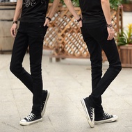 d2d_ecommerce Men Solid Color Fashion Slim Type Jeans Pencil Pants