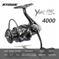 BEARKING RTBLUE YURI-PRO รอกหมุนเพลาหนอนรอกหมุนแบบหล่อยาว3X เชื้อสายมาอย่างช้าๆทำให้กันน้ำได้รอกตกปล