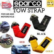 SPARCO TOW STRAP ORIGINAL FOR MOTORCYCLE AND CARS | MIO I 125 , HONDA CLICK , RAIDER 150 ,XRM, COD