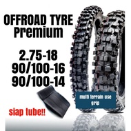 FREE TUBE!! Tayar Motorcross cross offroad 90 / 100 16 90/100-16 90/100-14 14 2.75-18 2.75 - 18 High