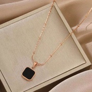 [ Bayar Ditempat ] Kalung Titanium Liontin Good Luck / Kalung Titanium Belut Terbaru / Kalung Titani