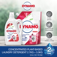DYNAMO Plant Based Laundry Liquid Detergent 2.5kg/2.7kg + Refill Pack 3kg/3.3kg