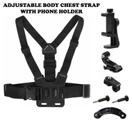 TUYU Phone Chest Strap Mount GoPro Chest Harness Holder for VLOG/POV Chest Mount
