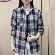 Plus Size Women's Long Sleeve Shirt - Spring/Autumn Fashion | Thin Jacket Alternative