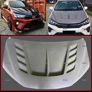 Perodua Bezza 2016-2024 Mugen RR Look Front Bonet Bonet Material Fiber Bodykit