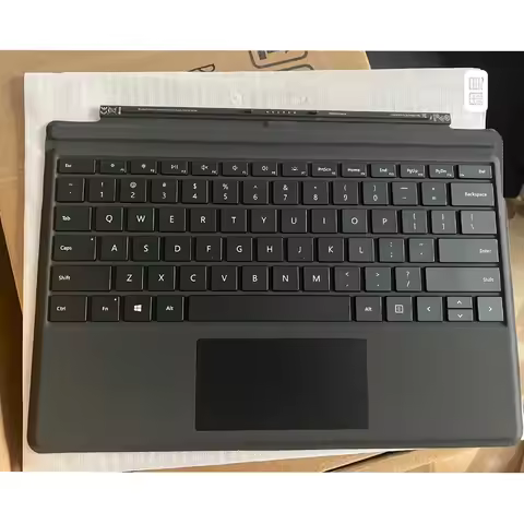 USED FOR Microsoft 1725 Type Cover Black for Surface Pro 3,4,5,6,7 Backlit Keyboard