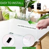 Acrylic Shelf Dividers for Wardrobe No-drilling Closet Shelf Separator  for Wardrobe Closet Cabinets