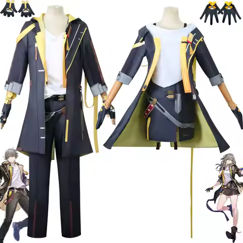 Anime Honkai Star Rail Trailblazer Stelle Caelus Cosplay Costume Halloween Carnival Party Men's Wome
