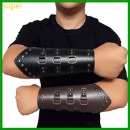 super Punk Medieval Men Cosplay Costume Accessories Armor Bracer Knight Arm Wristband