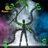 [Pine-t] Titan 13 Action Figure 3D Printed T13 Multi-Jointed Movable Robot With Full Articulation Lu