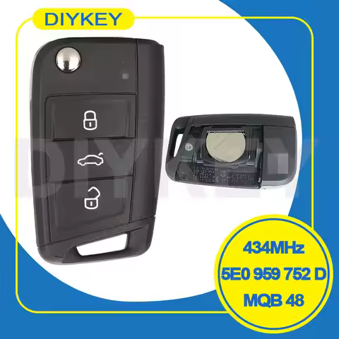 Genuine OEM MQB48 5E0 959 752 D For Skoda Rapid Octavia MK3 2013+ 434MHz MQB 48 Chip No Keyless Go M