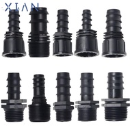 XIANEE Screw Joint, Female Male Thread 16mm 20mm 25mm Garden Hose Barb Connector, PE 1/2 3/4 To 1/2 