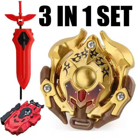B-X TOUPIE BURST BEYBLADE Spinning Top Arena Sale Hobbies Spinning Top NEW Sword Launcher LR RED LAU