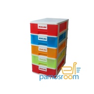 Avalon Drawer 5-Tier Plastic Drawer Cabinet DW205TW