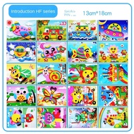 DSFSK 20PCS Động vật hoạt hình Miếng dán xốp hoạt hình 3D Tự làm Tự làm Nhiều họa tiết Miếng dán xốp