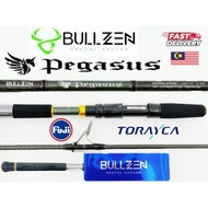 BULLZEN PEGASUS SPINNING FISHING ROD Heavy Kolam Mekong Popping Strong Toray 15-30LB 7.6ft Butt Join
