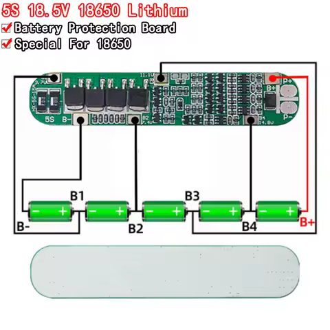 5S 18.5V 21V 15A bms 18650 Lithium Battery Protection Board Anti-overcharged over-discharge 21V Sola