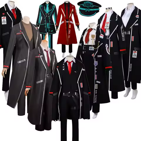 Limbus Company Hong Lu Faust Yi Sang Dante Sinclair Cosplay Costume Shirt Coat Pants Uniform Hallowe