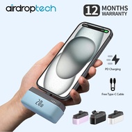 AIRDROPTECH 5000mah Mini Power Bank 20W PD Fast Charging Powerbank Portable Charger Compatible with  15 /14 /13 12 Serie