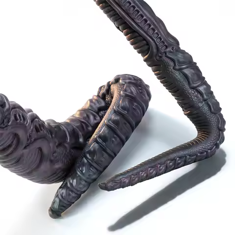 GEEBA Fantasy Lava Serpent Design Silicone Male Masturbator One Channle Pocket Pussy Men Stroker Rea