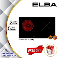 ELBA Induction Cooker & Ceramic Cooker Hob (CHILD LOCK) EICH-Q7052ST(BK) Built-in 2 Burner Hob 2200W
