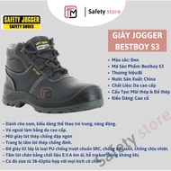 Jogger Bestboy S3 men's high-necked cowhide safety shoes, anti-nail / waterproof / anti-slip sports shoes