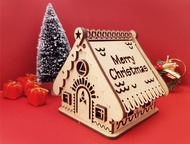 DIY聖誕小屋燭燈 / 聖誕節禮物 / 附包裝紙