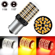 New 2-Pack 1156 T20 LED Bulbs BA15S BAU15S Turn Signal P21W 7440 1157 BAY15D Amber White Red CanBus 