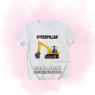 KAOS ANAK BAJU ANAK CATERPILLAR TERBARU BAHAN PREMIUM FREE NAMA