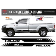 STREET.CARS sticker hilux single cabin sticker TOYOTA hilux 4x4