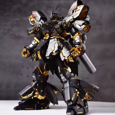 DABAN MG 1/100 Model MSN-04 SAZABI Ver .KA Black Special Coating Plating Mobile Suit Kids Toys Assem