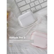 airpod pro 3 case airpod case Damon Light for Apple Wireless Bluetooth Headset airpods Pro 3 Transpa