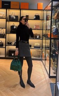Chanel 綠色蟒蛇皮水桶包