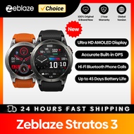 Zeblaze Stratos 3พรีเมี่ยม, สมาร์ทวอท์ช GPS จอแสดงผล AMOLED HD เฉียบในตัว GPS HI-FI Bluetooth โทรศัพท์