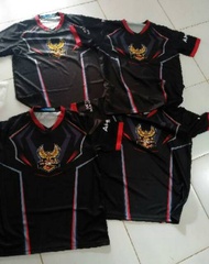 ESPORT GAMING JERSEY T-SHIRT FREE CUSTOM SINGLE LONG SHORT KIDS JUMBO PUBG MLBB FF