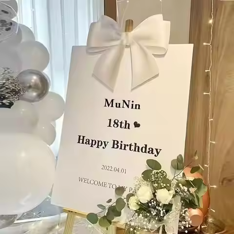 Custom White Foam Poster Wedding Sign-in Wall Board Printing Waterproof Personalized PVC Foam Board 