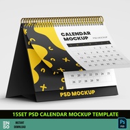 15-Set PSD Calendar Mockup Template | Editable Mockup Design Template (SW388)