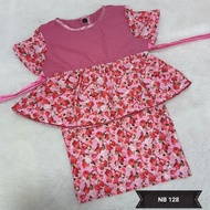 Peplum newborn baju kurung baby