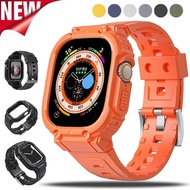 Sports Strap Case for App le Watch Band Ultra2 49mm 45mm 44mm TPU Bands Watchband for i watch Series