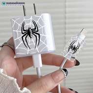 NANASALONNN Charger Protectors Cover Ins Spider Charger Case Anti-Breaking Cable Winder For 18/20w C