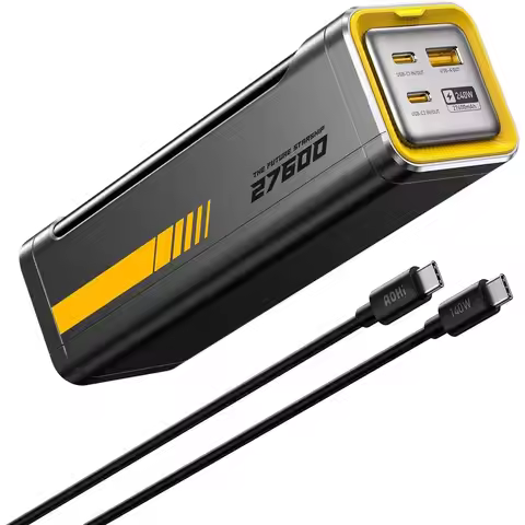 140W PD 3.1 Portable Power Bank 27600mAh, Airline Approved, Charges Laptops, iPad Pro, iPhone 16 Pro