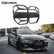 Dry Carbon Fiber Racing Grille For BMW G22 G23 Coupe 2021+ Car Front Bumper Grill Mesh Auto Racing G
