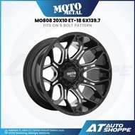 MOTO METAL MO808 - Gloss Black/Milled 20x10 ET-18 6x139.7 (1 piece)