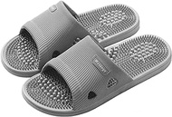 Acupressure Massage Slippers for Plantar Fasciitis for Women Acupuncture Slippers Arthritis Neuropathy Pain Relief Non-Slip Massage Sandals Women Stress Relief Gifts for Bath (Grey, 10-10.5 UK)
