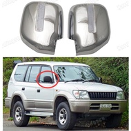 Chrome rearview mirror cover For Toyota Land cruiser Prado FJ90 3400 Spoiler SUV ABS Car Styling acc