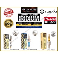 TOBAKI X Spark Plug SINGLE IRIDIUM & DOUBLE IRIDIUM & ULTRA IRIDIUM LC135 Y15 Y16 RS150 RSX VARIO150